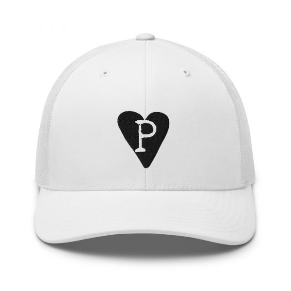 Retro Trucker Hat White The Recycled Pirate Icon