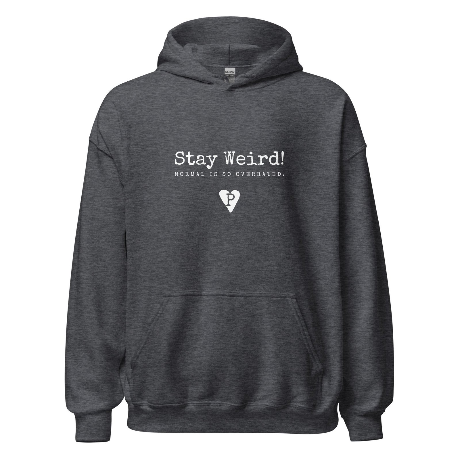 Unisex Hoodie Black Stay Weird! Normal is so overrated. - Image 12