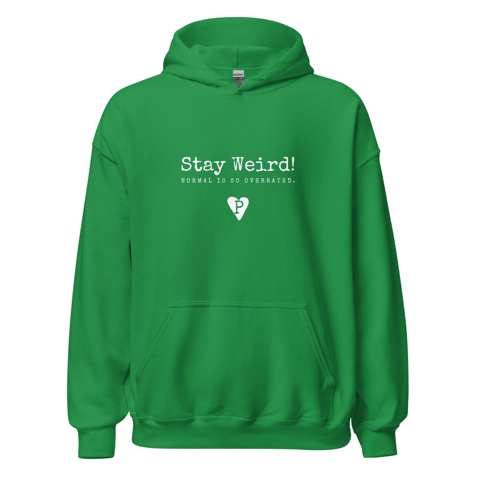 Unisex Hoodie Black Stay Weird! Normal is so overrated. - Image 16