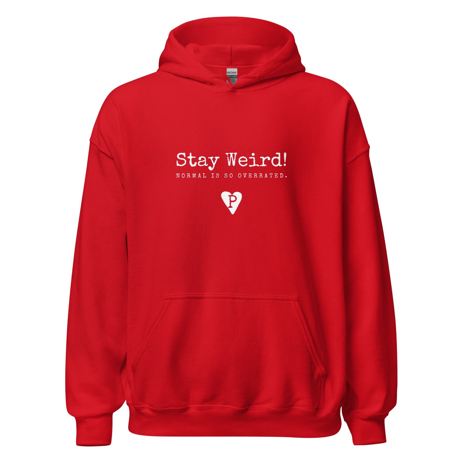 Unisex Hoodie Black Stay Weird! Normal is so overrated. - Image 10