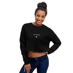 Stay Weird Crop Hoodie