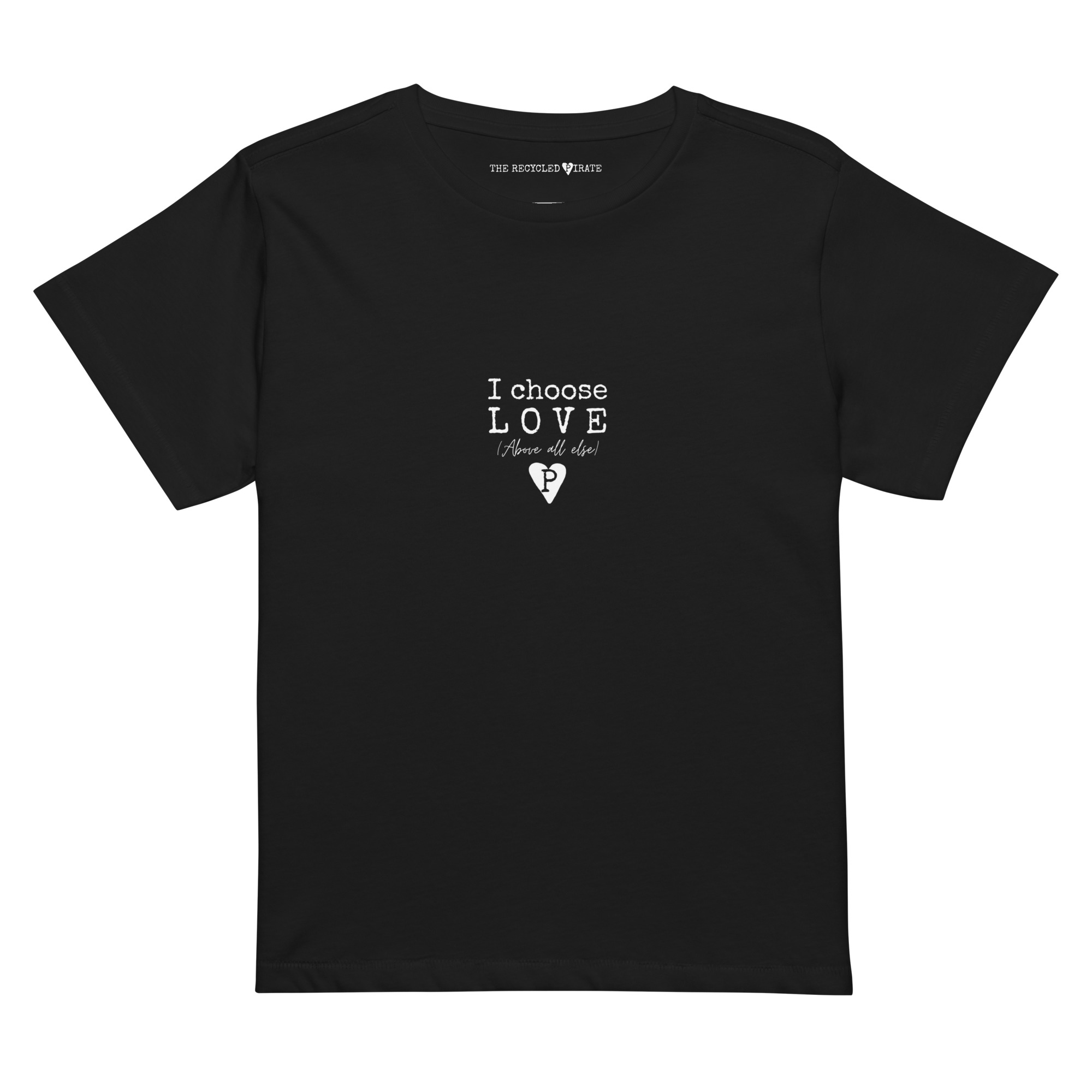 Women’s high-waisted t-shirt I choose love - Image 15