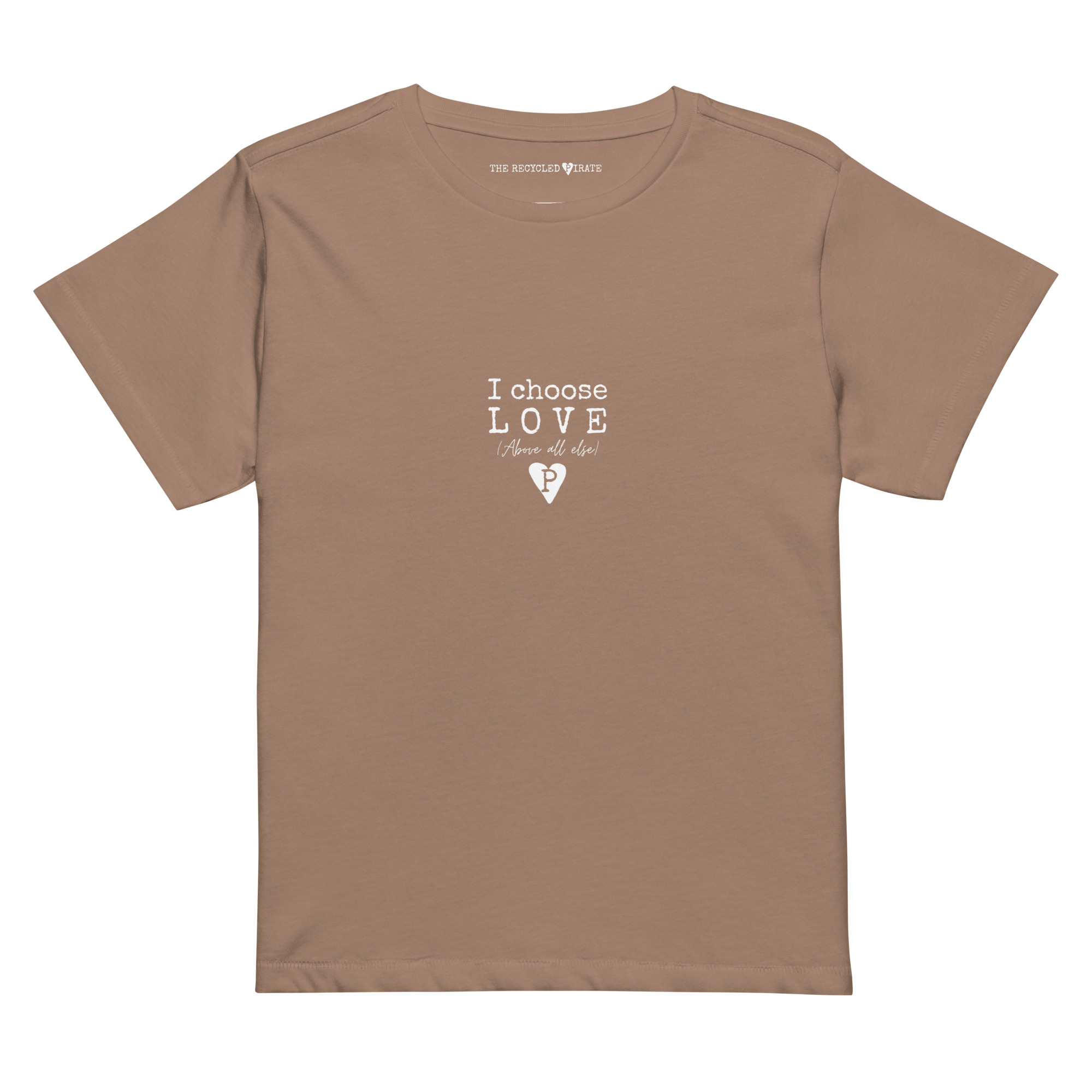 Women’s high-waisted t-shirt I choose love - Image 20