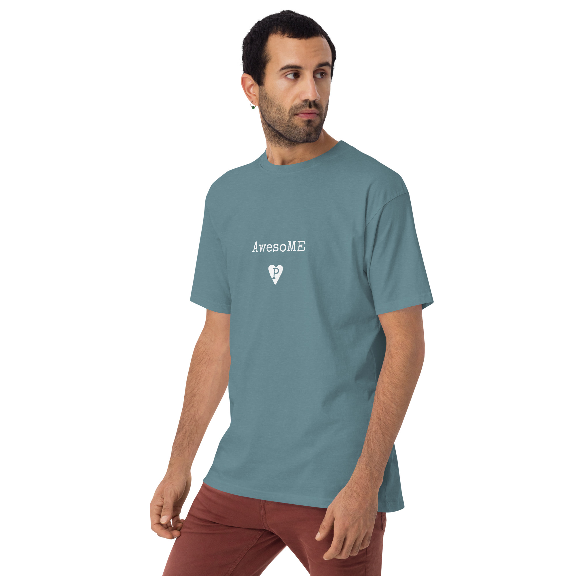 Men’s premium heavyweight tee AwesoME - Image 4
